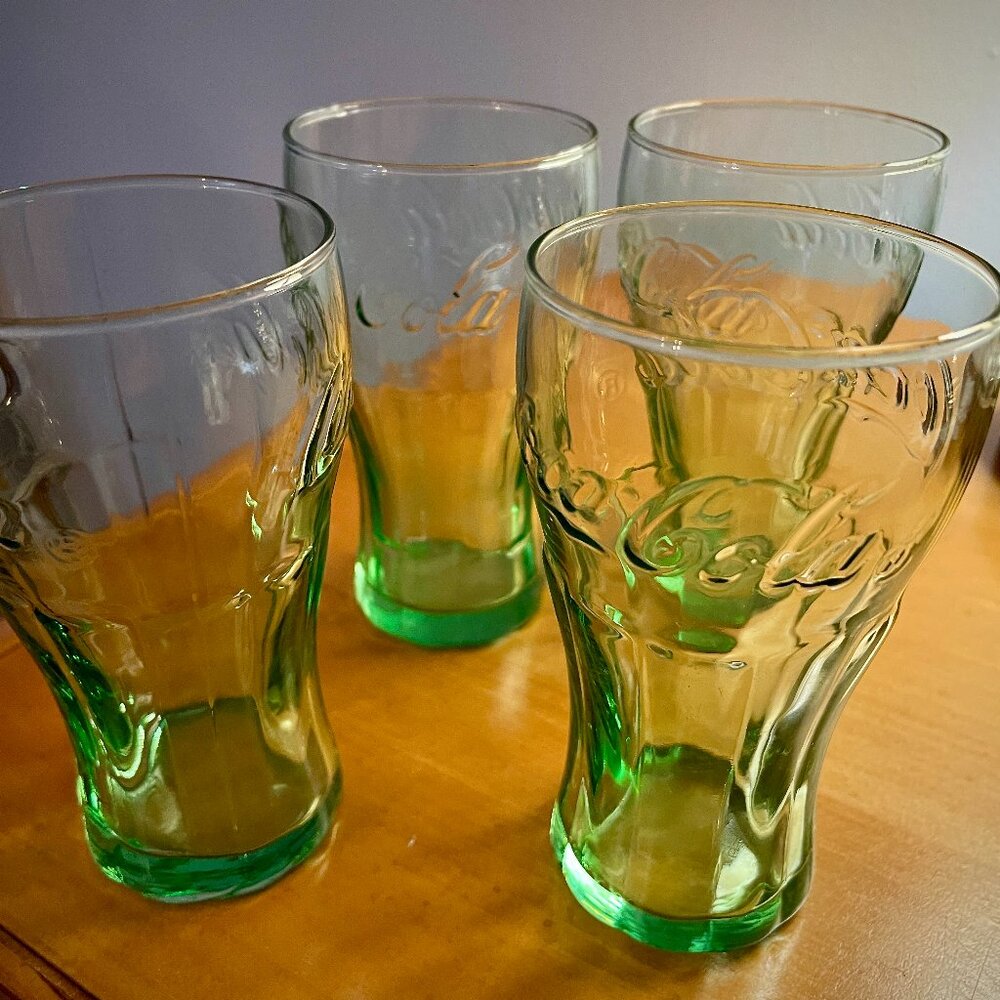 Coca Cola-Style Juice Glasses, 4
